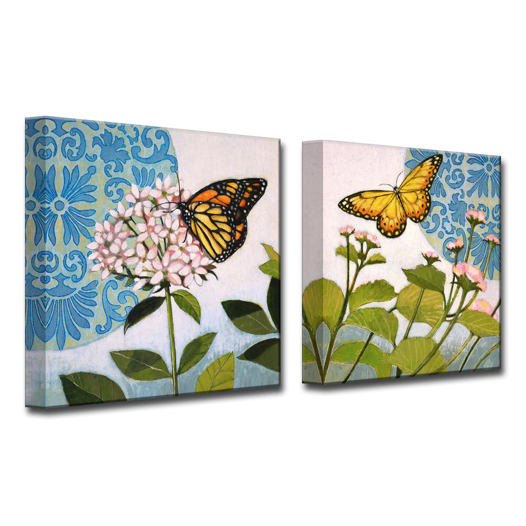 'Flitter I/II' 2 Piece Wrapped Canvas Wall Art Set