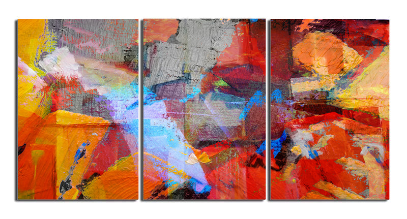 Abstract' 3 Piece Wrapped Canvas Wall Art Set