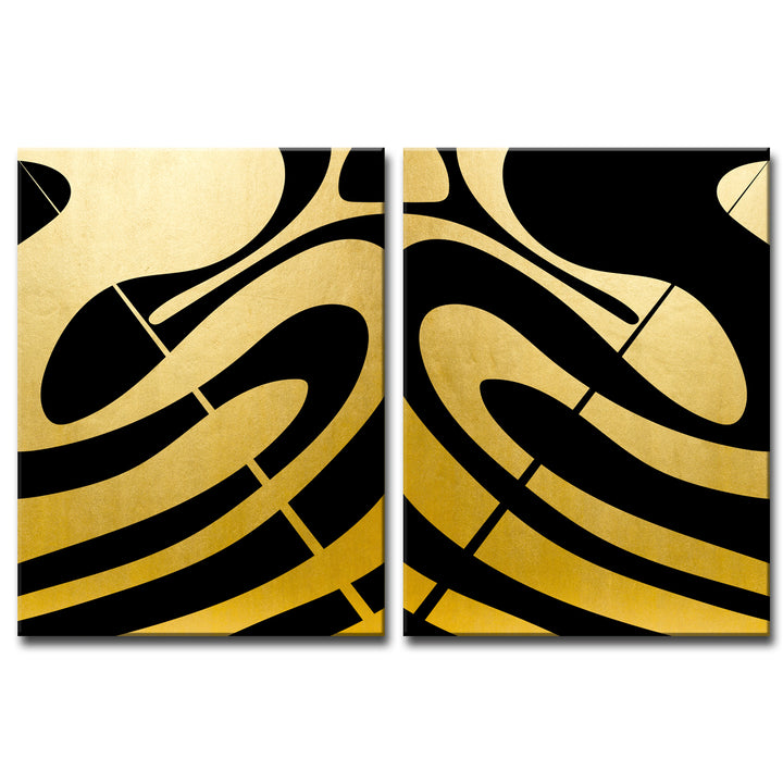 'Gilt Mod II-GI' 2 Piece  Wall Art