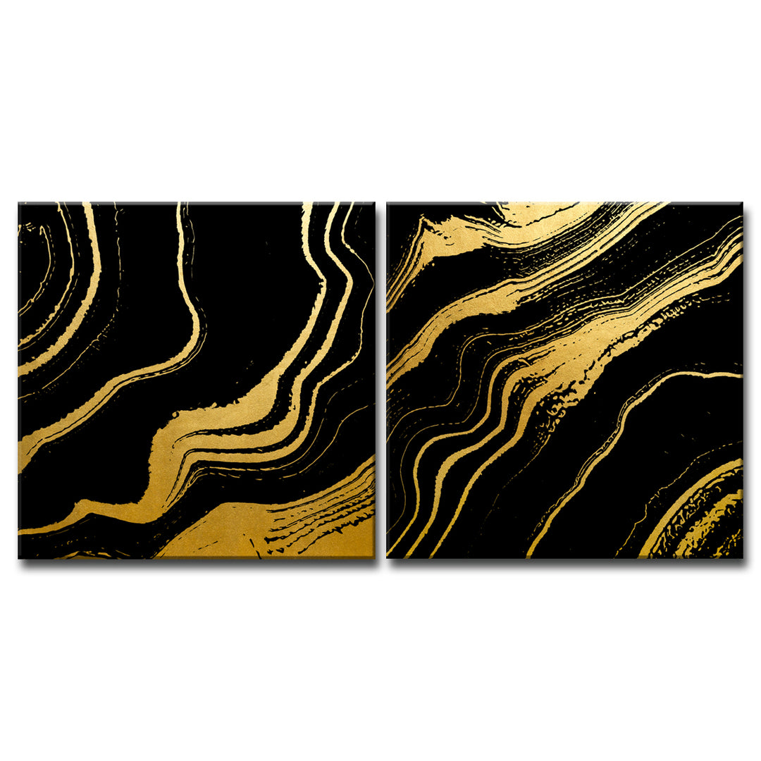 'Gilt Mod IV/V' 2 Piece  Wall Art