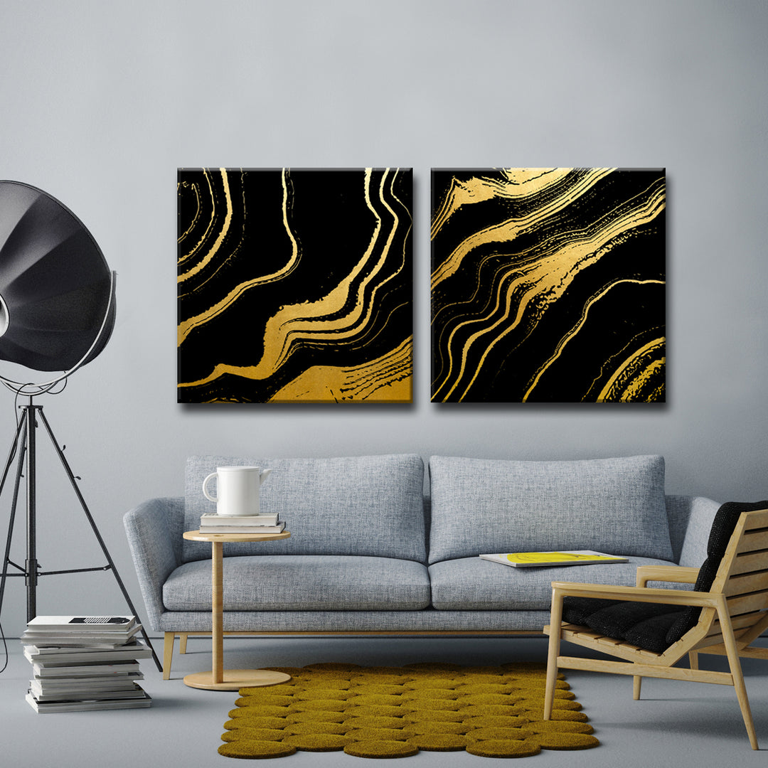 'Gilt Mod IV/V' 2 Piece  Wall Art