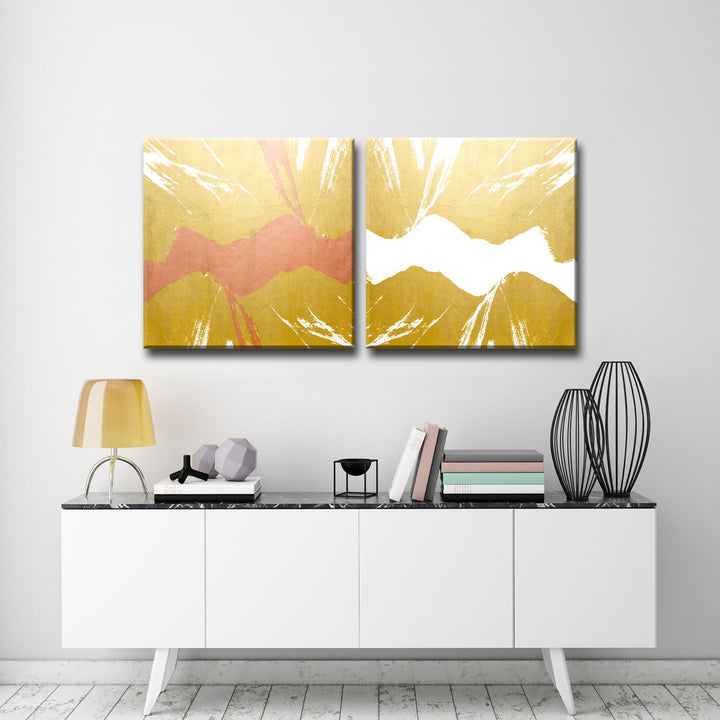 'Gilt Mod VI/W' 2 Piece  Wall Art