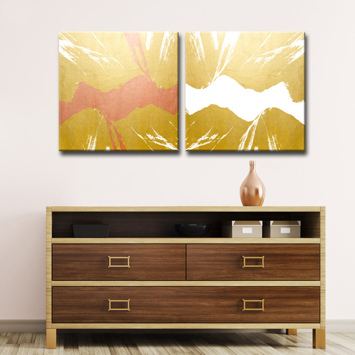 'Gilt Mod VI/W' 2 Piece  Wall Art