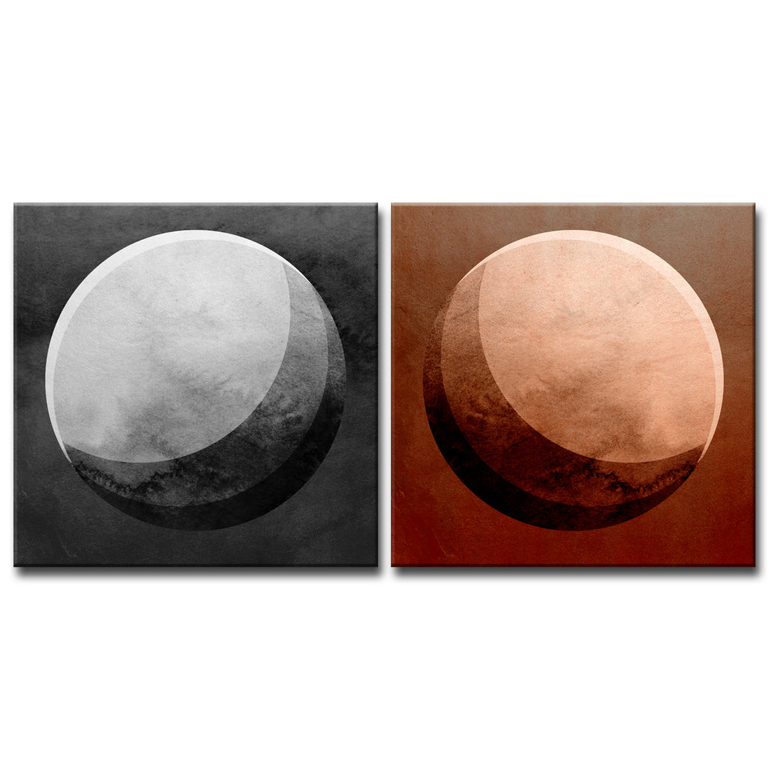 Phases I/II' 2 Piece  Wall Art