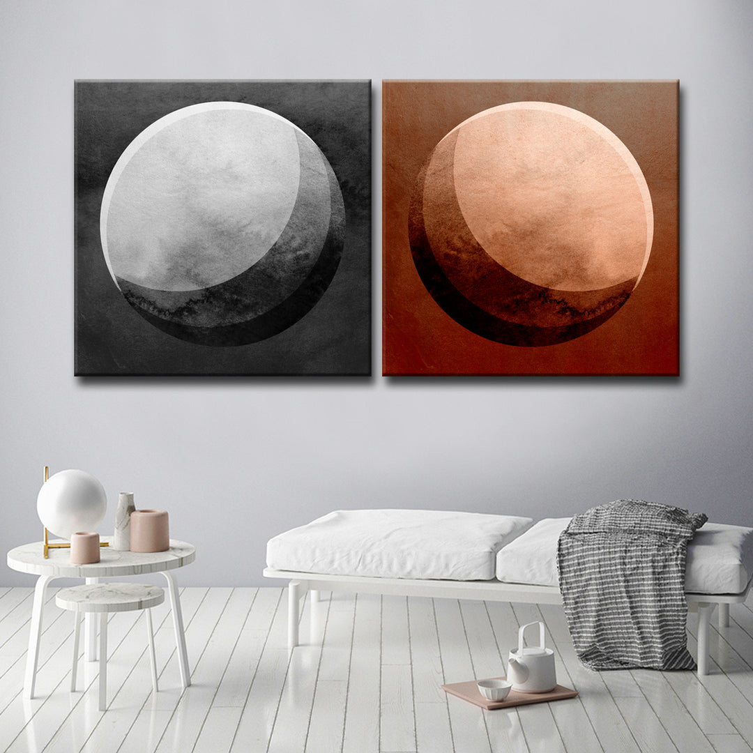 Phases I/II' 2 Piece  Wall Art