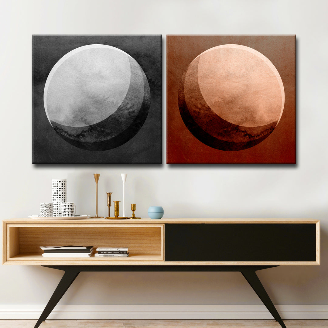Phases I/II' 2 Piece  Wall Art