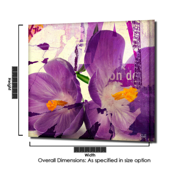 Painted Petals C' Wrapped Canvas Wall Art