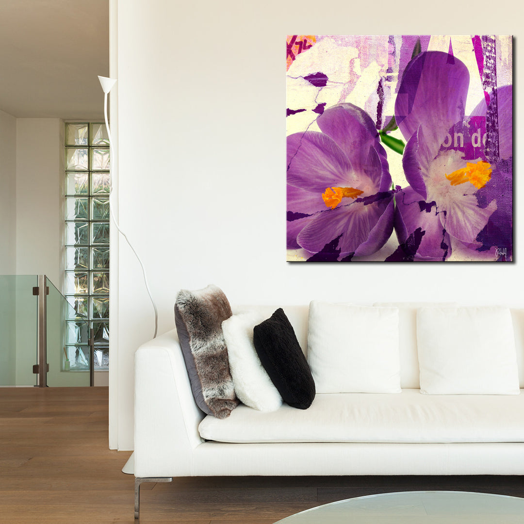 Painted Petals C' Wrapped Canvas Wall Art