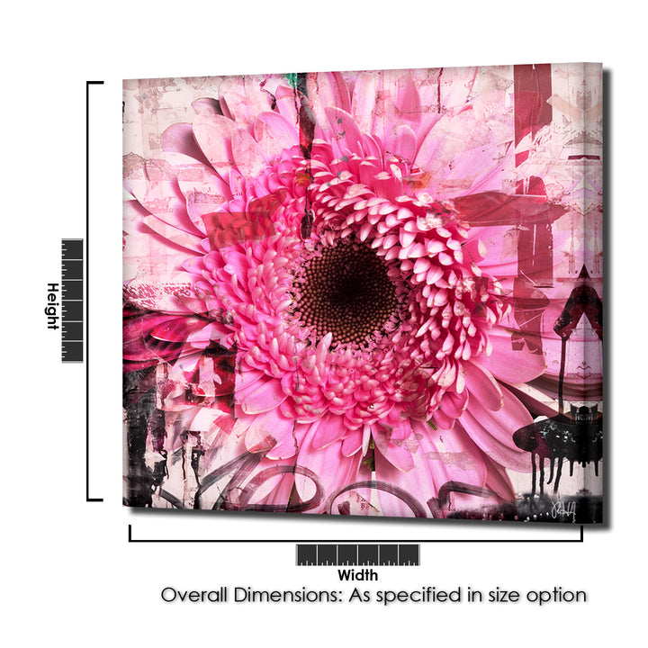 Painted Petals CII' Wrapped Canvas Wall Art