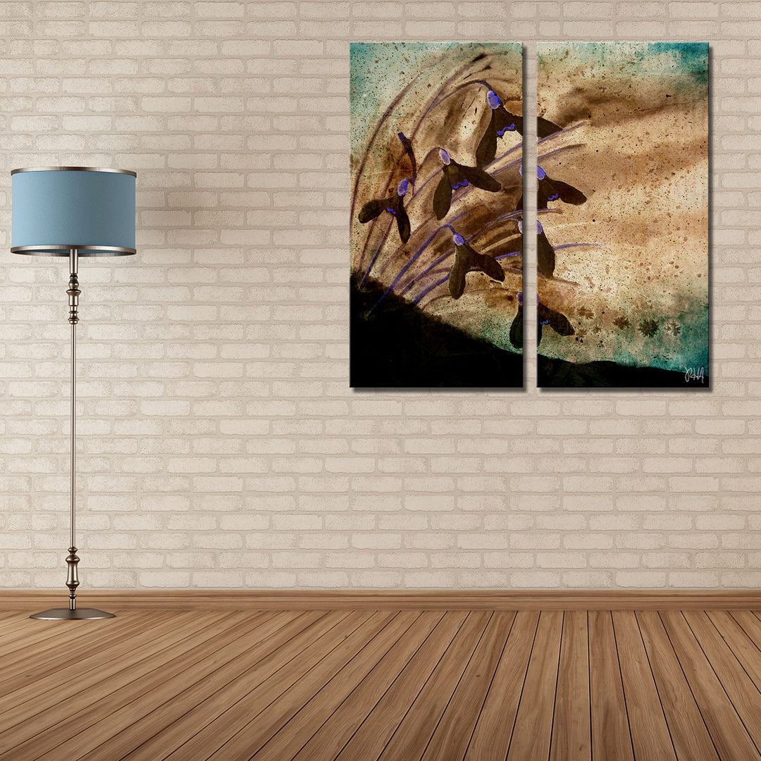 Painted Petals XIV' Wrapped Canvas Wall Art