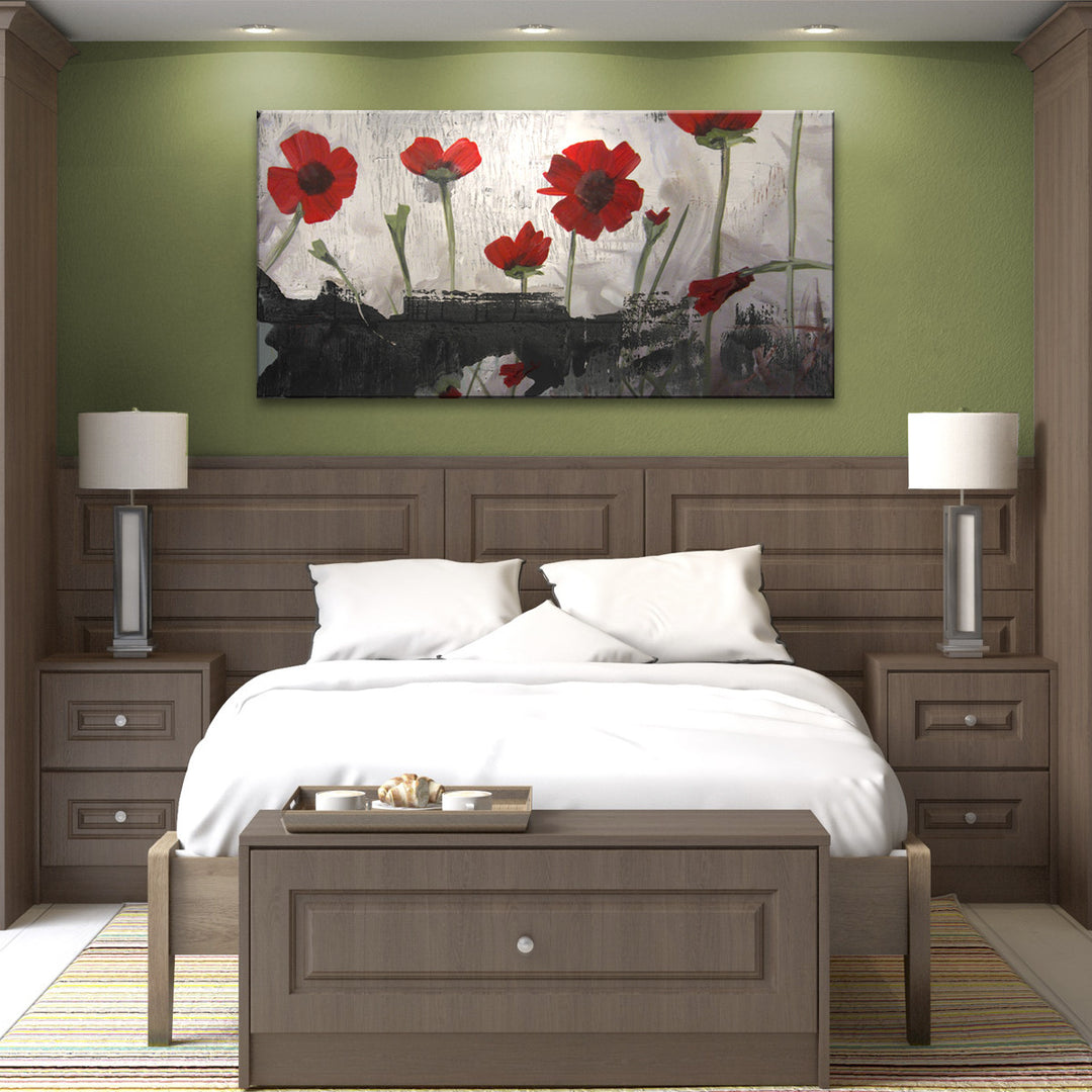 Painted Petals II' Wrapped Canvas Wall Art