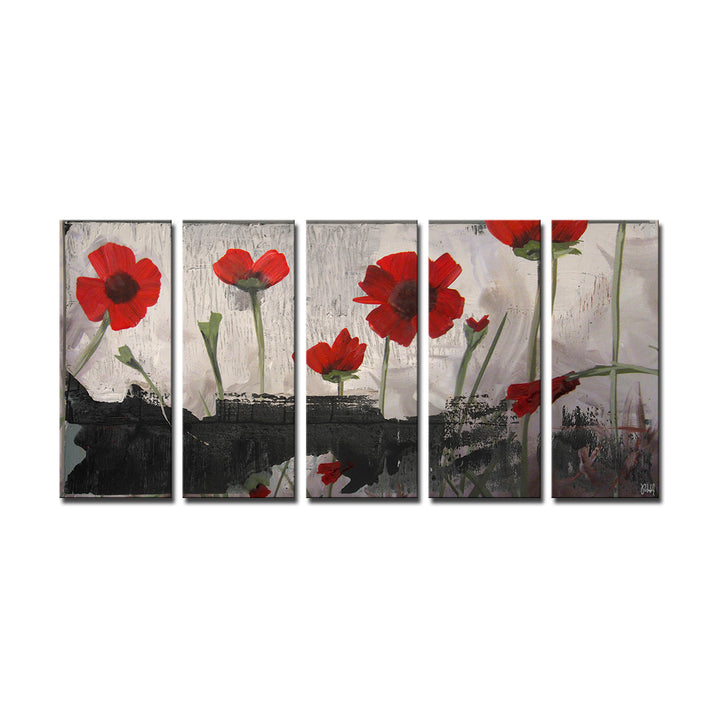 Painted Petals II' Wrapped Canvas Wall Art