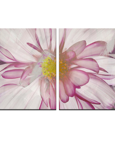 Painted Petals No. 27' 2 Piece Wrapped Canvas Wall Art Set