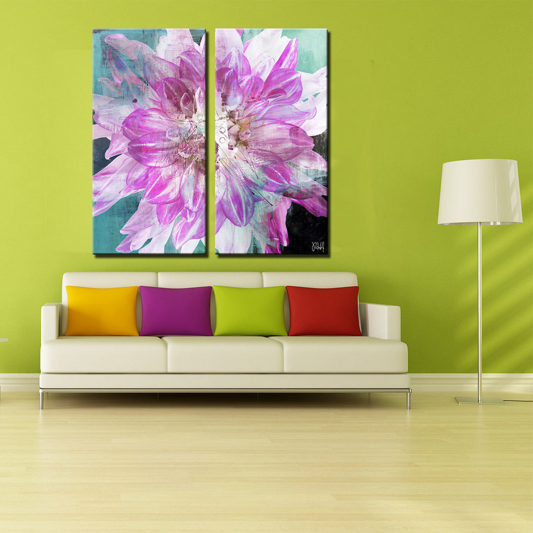 Painted Petals XXX' Wrapped Canvas Wall Art