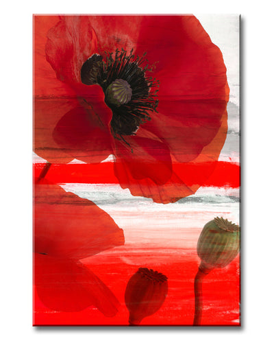 Painted Petals No. 32' Wrapped Canvas Wall Art