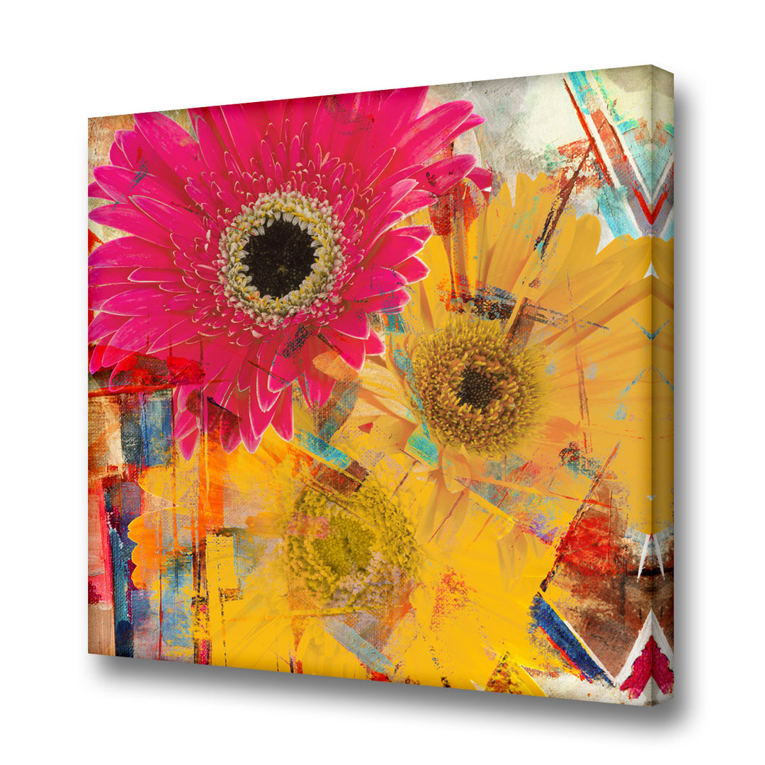 Painted Petals XXXV' Wrapped Canvas Wall Art
