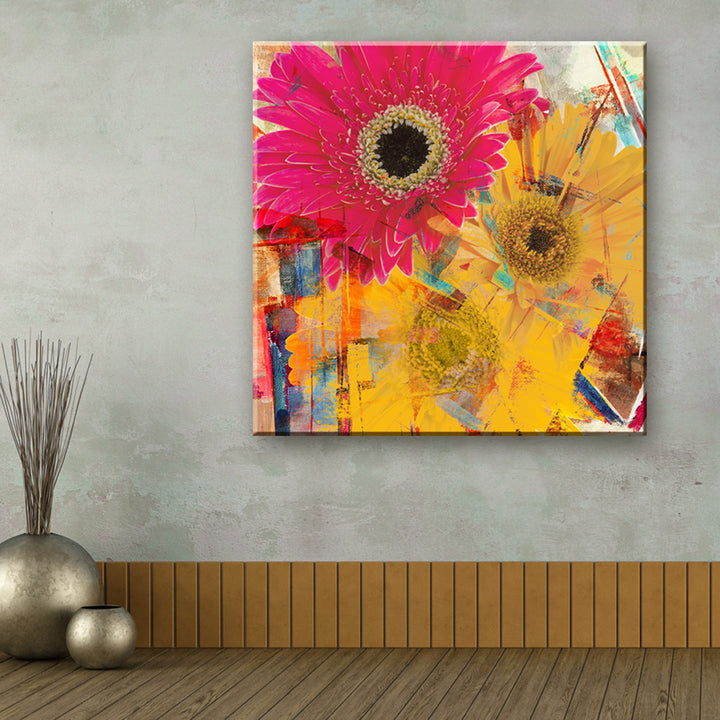 Painted Petals XXXV' Wrapped Canvas Wall Art