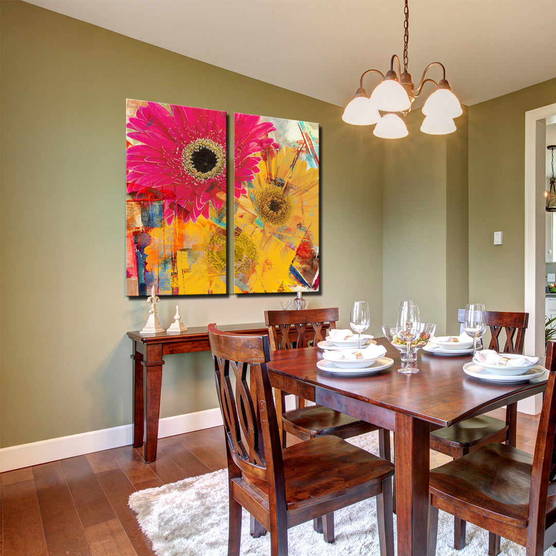 Painted Petals XXXV' Wrapped Canvas Wall Art