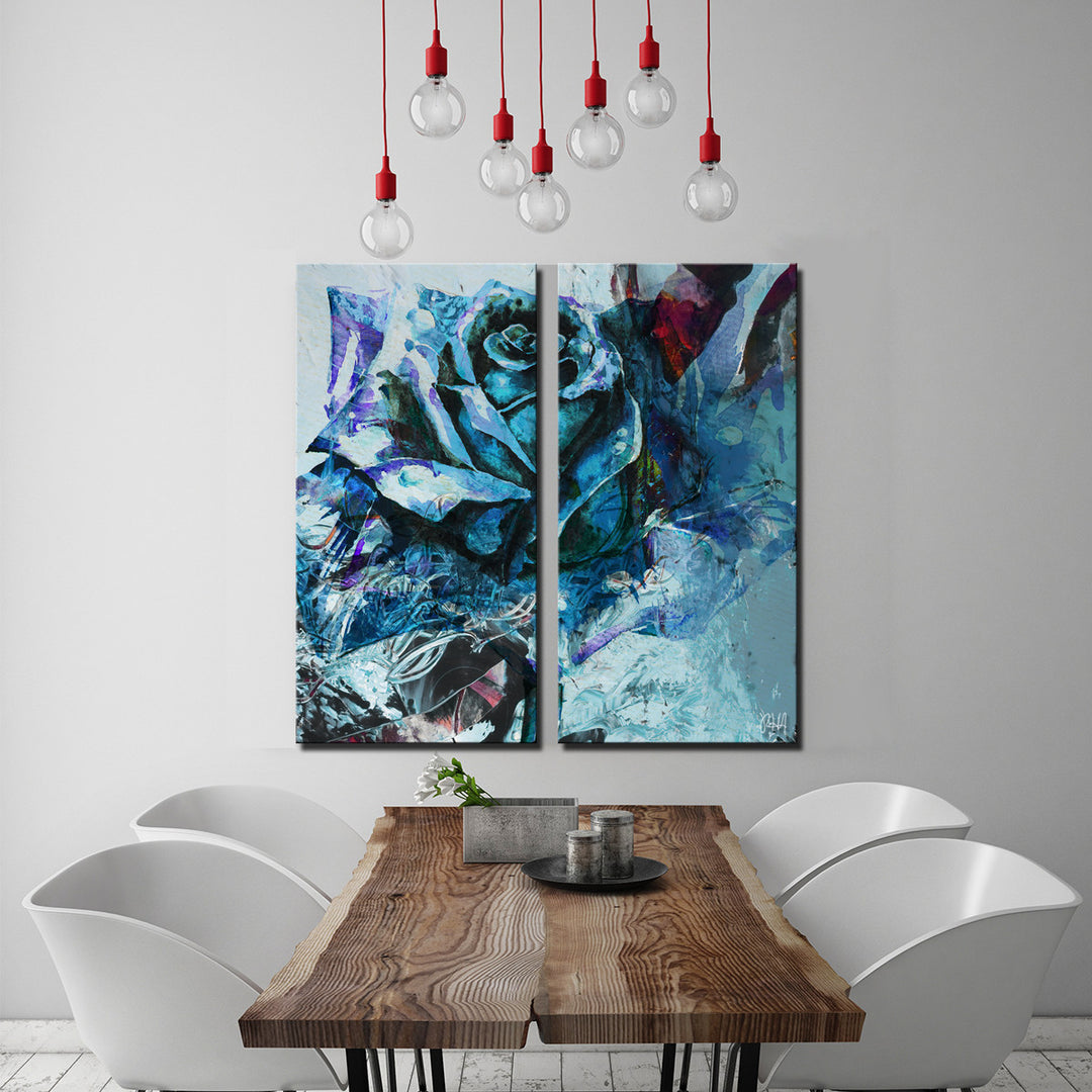 Painted Petals XXXIX' Canvas Wall Art