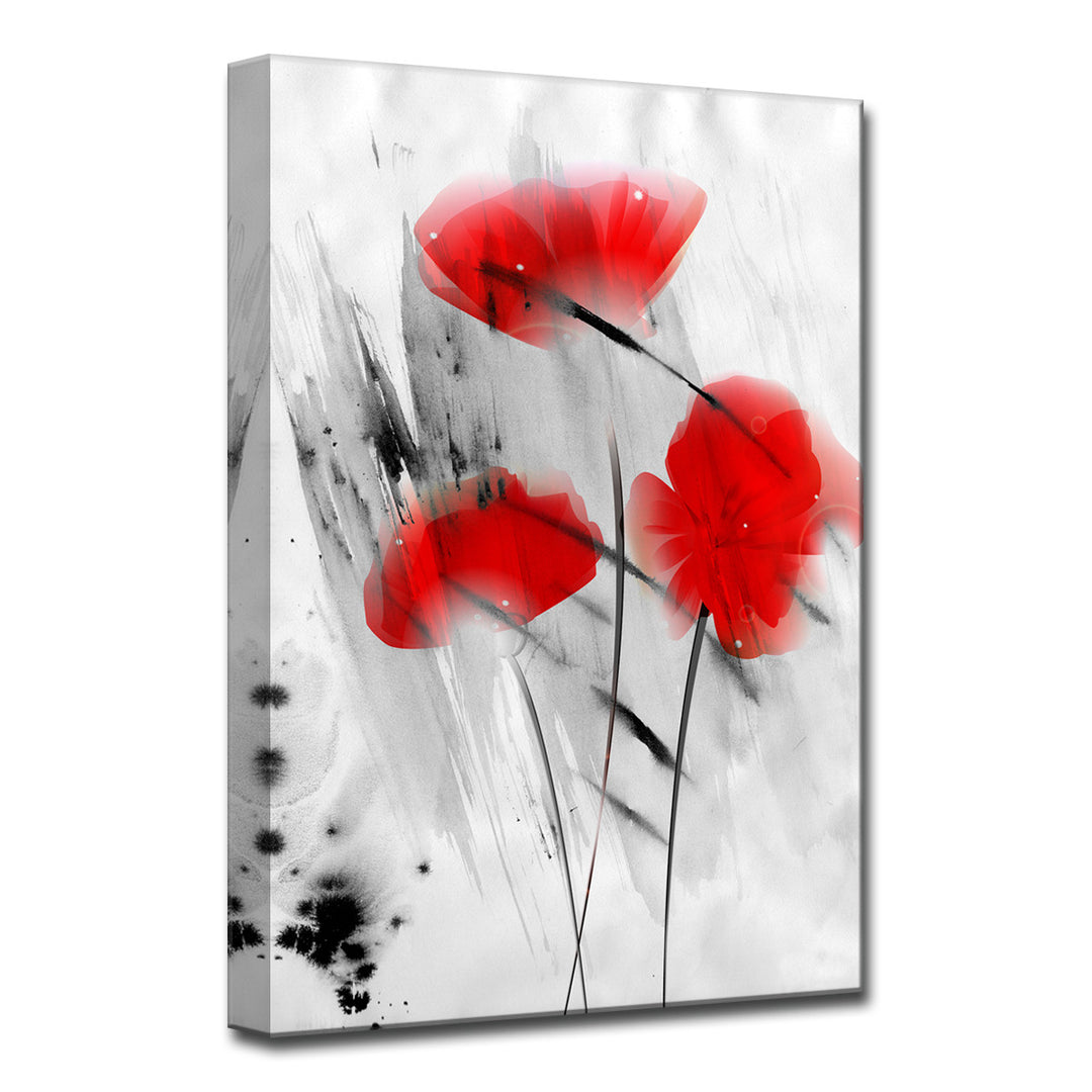 Painted Petals III' Wrapped Canvas Wall Art