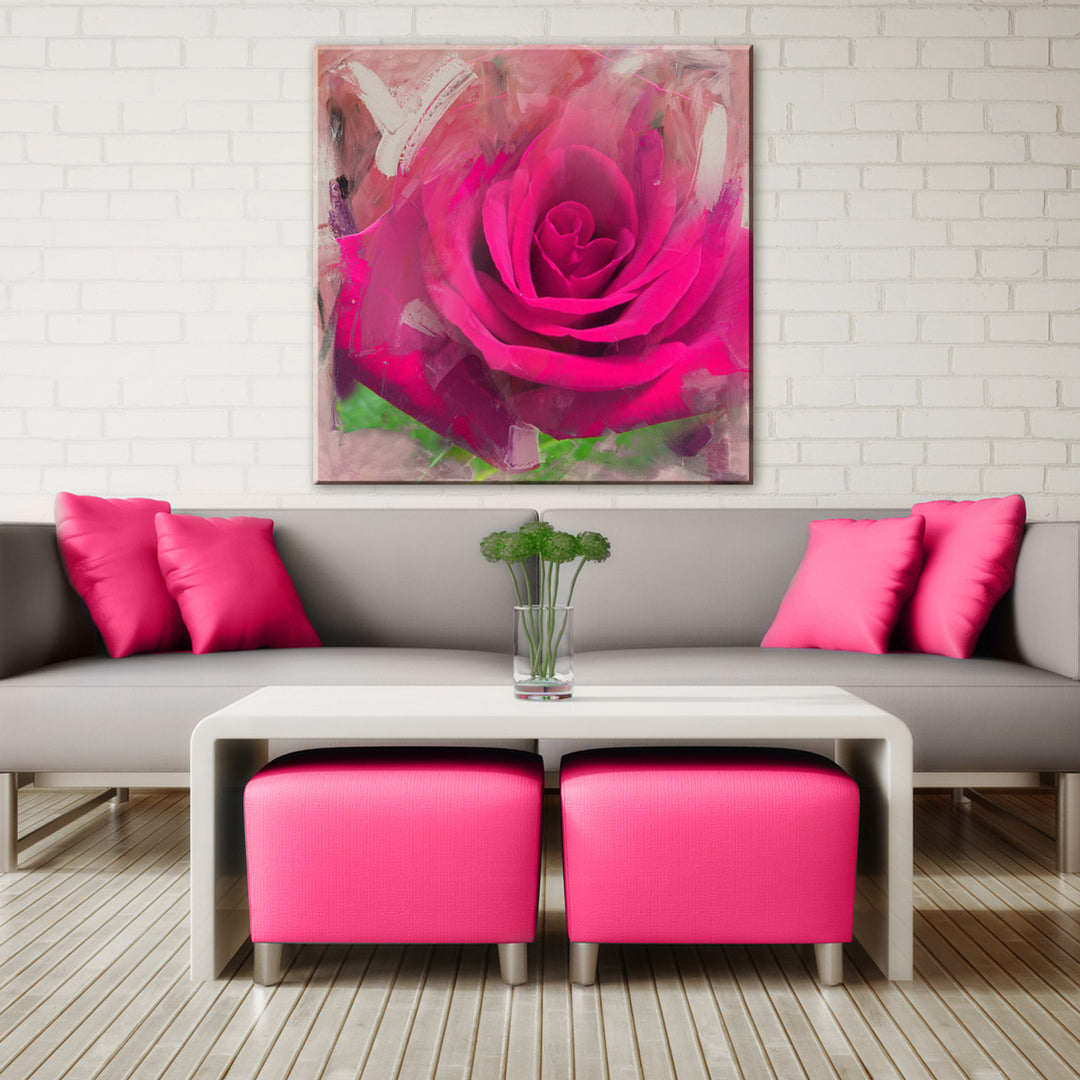 Painted Petals XL' Canvas Wall Art