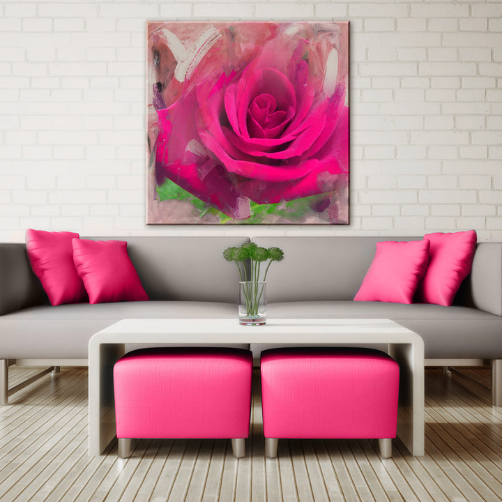 Painted Petals XL' Canvas Wall Art