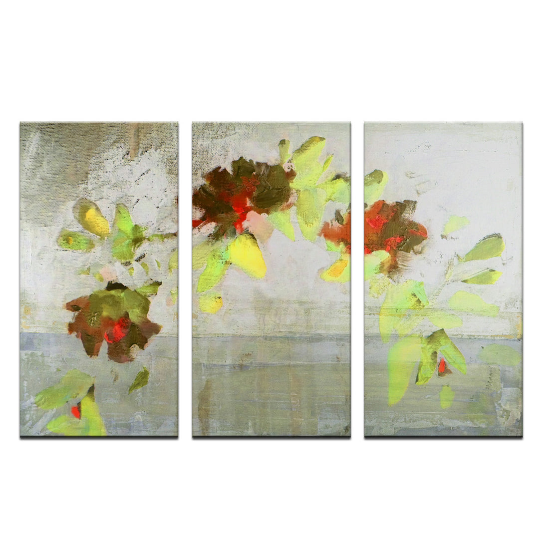 Painted Petals V' Wrapped Canvas Wall Art