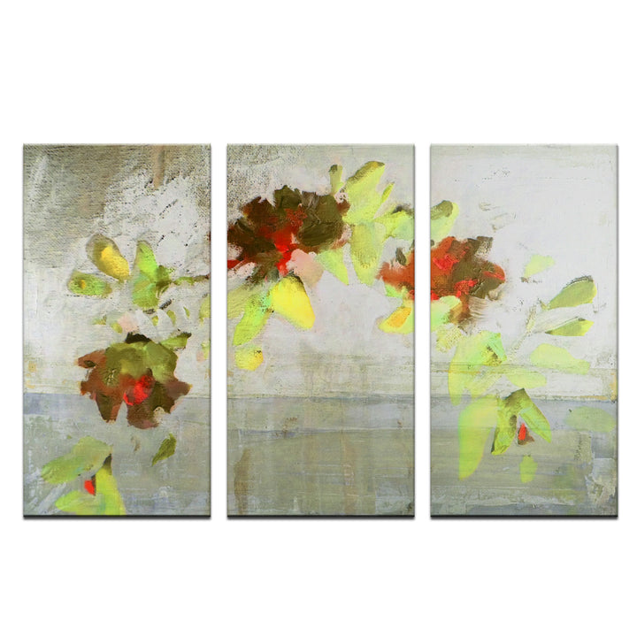Painted Petals V' Wrapped Canvas Wall Art