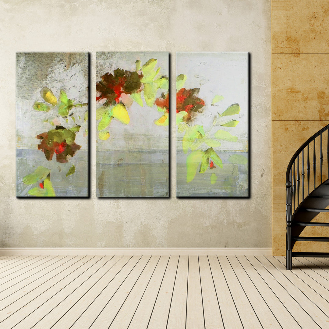 Painted Petals V' Wrapped Canvas Wall Art