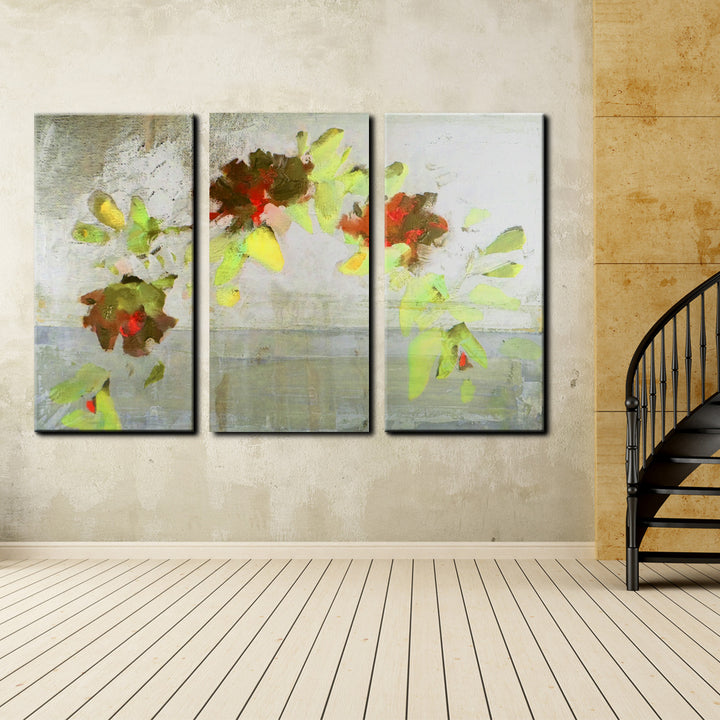 Painted Petals V' Wrapped Canvas Wall Art