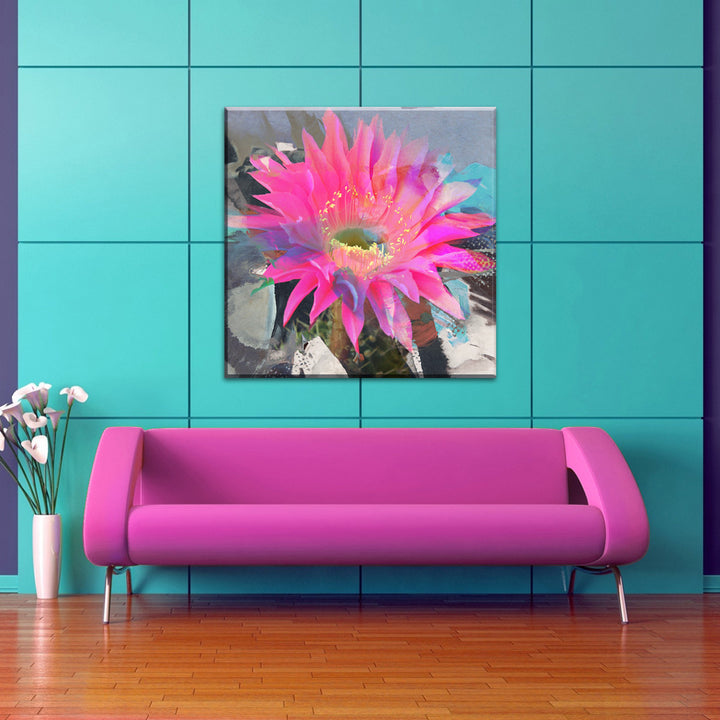 Painted Petals L' Wrapped Canvas Wall Art