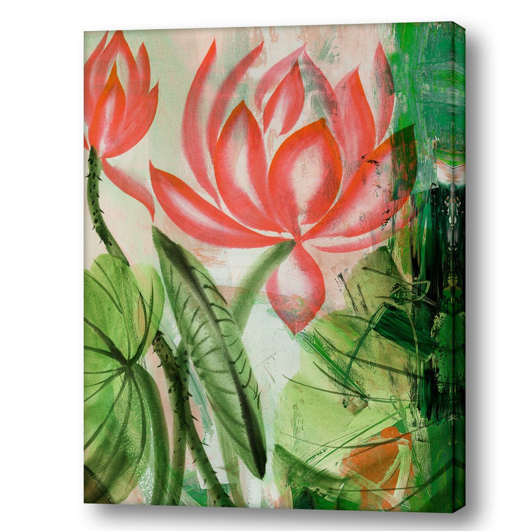 Painted Petals LIII' Canvas Wall Art