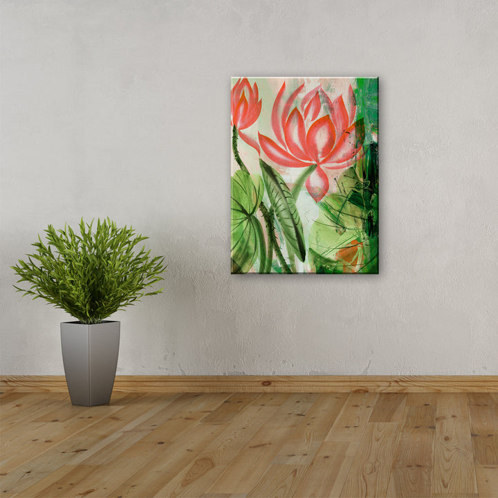 Painted Petals LIII' Canvas Wall Art