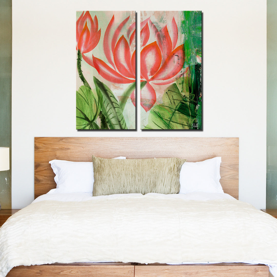 Painted Petals LIII' Canvas Wall Art