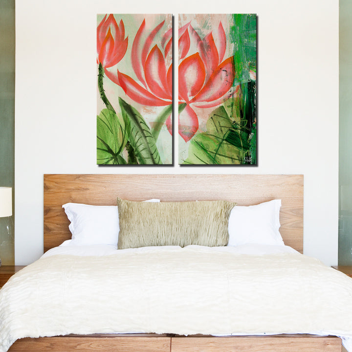 Painted Petals LIII' Canvas Wall Art