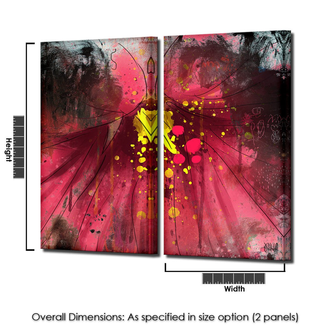 Painted Petals LV' Canvas Wall Art