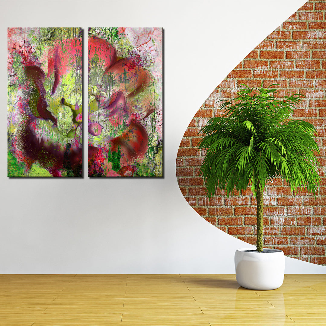 Painted Petals LVI' Canvas Wall Art