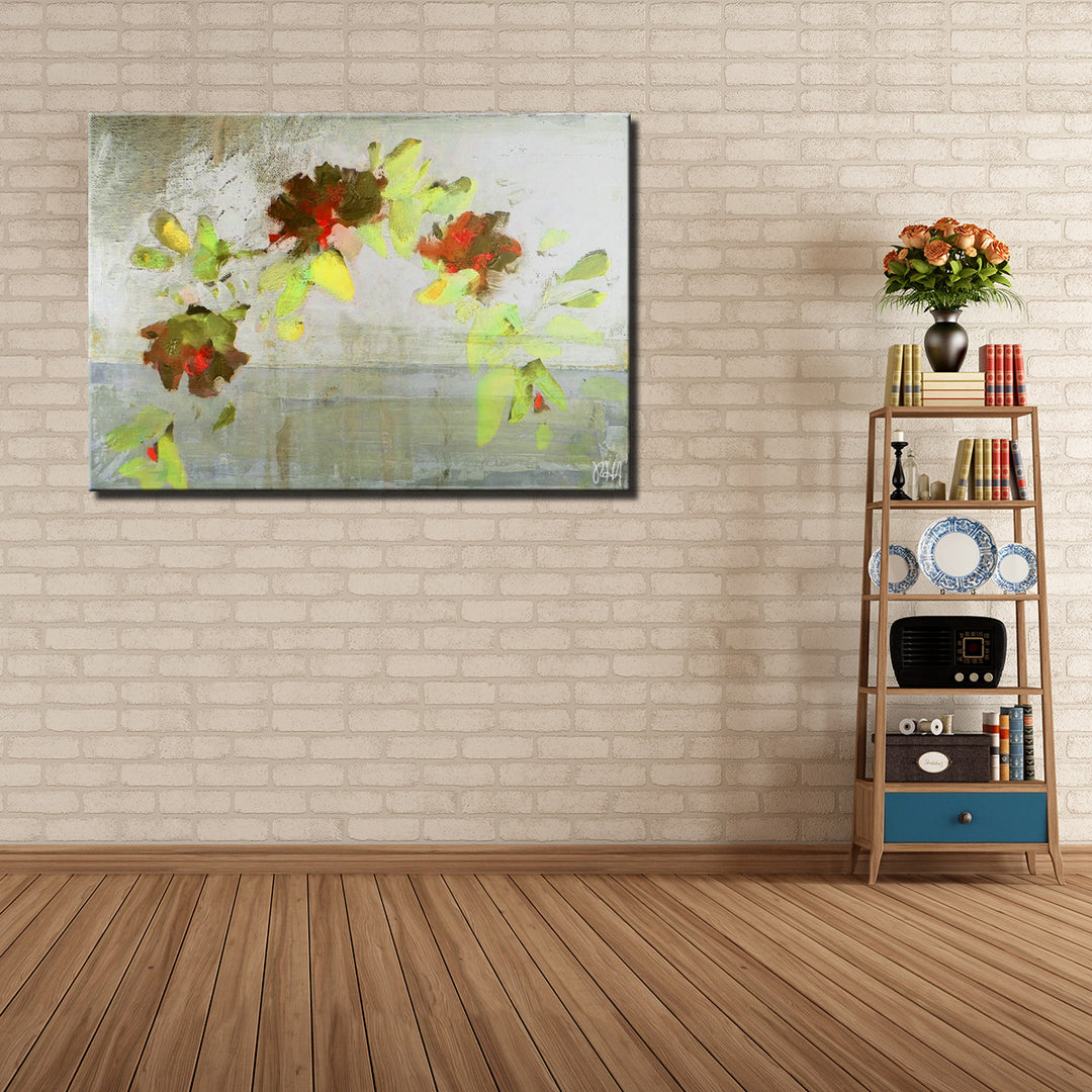 Painted Petals V' Wrapped Canvas Wall Art
