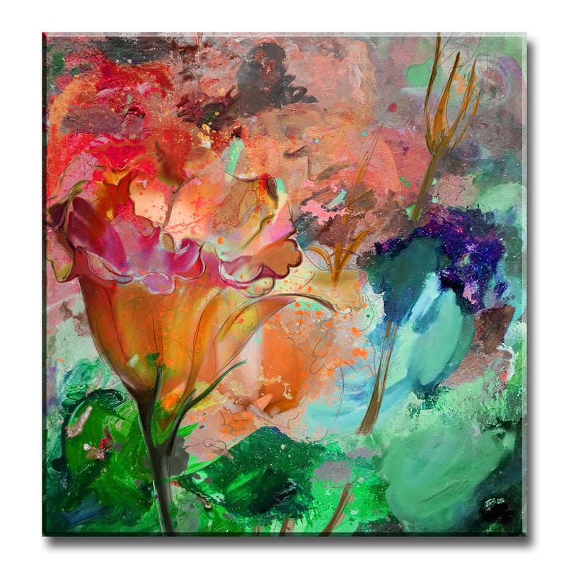 'Painted Petals LXI' Wrapped Canvas Wall Art Set