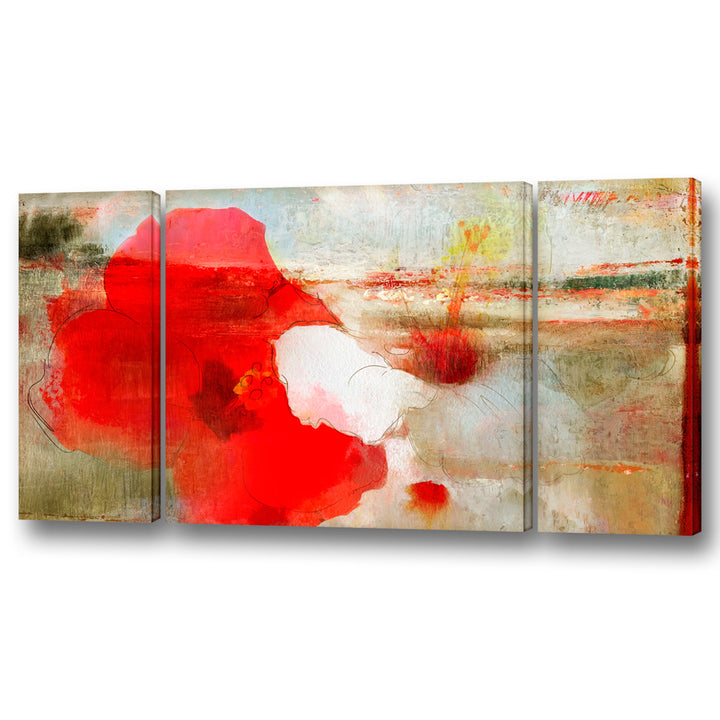 Painted Petals LXII' Wrapped Canvas Wall Art Set