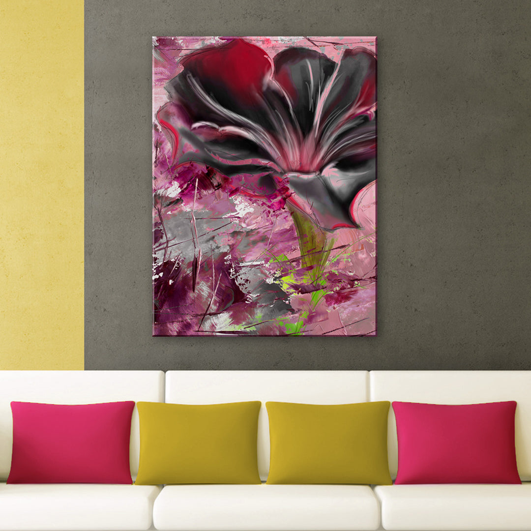 Painted Petals LXIII' Wrapped Canvas Wall Art