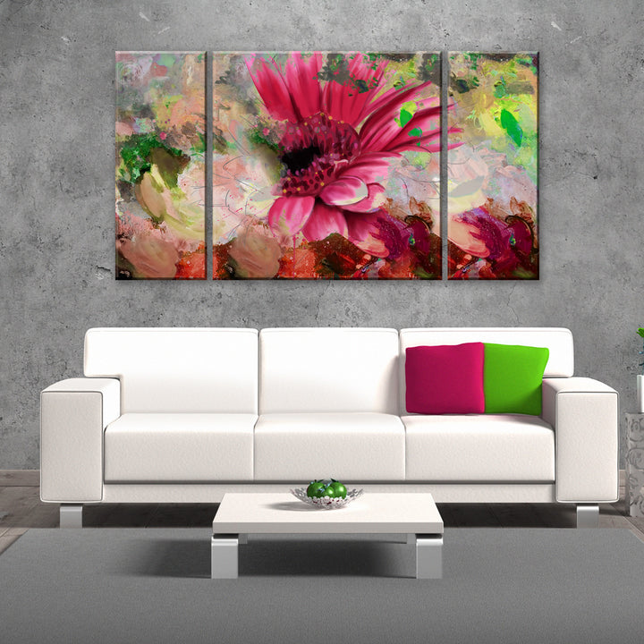 Painted Petals LXIV' Wrapped Canvas Wall Art Set