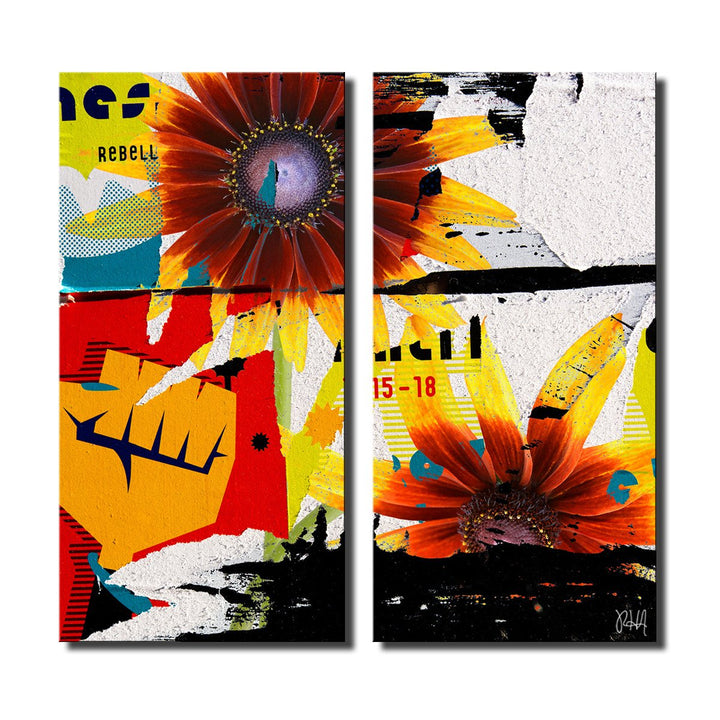Painted Petals LXVI' Wrapped Canvas Wall Art
