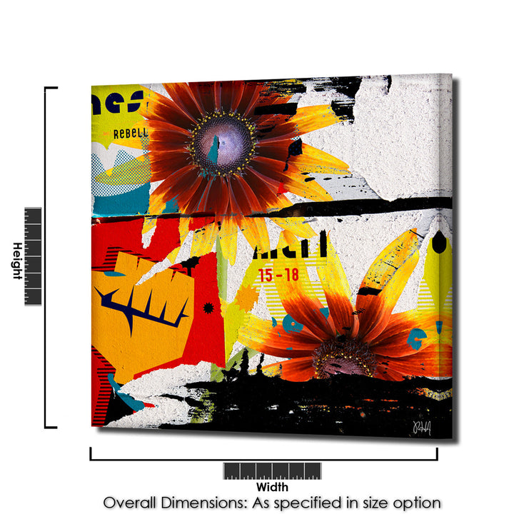 Painted Petals LXVI' Wrapped Canvas Wall Art