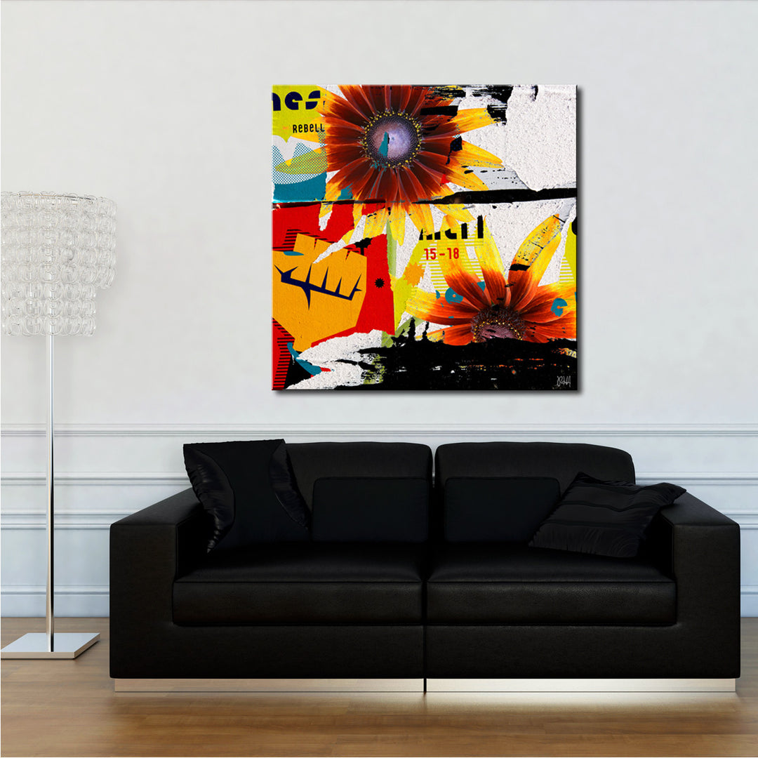 Painted Petals LXVI' Wrapped Canvas Wall Art