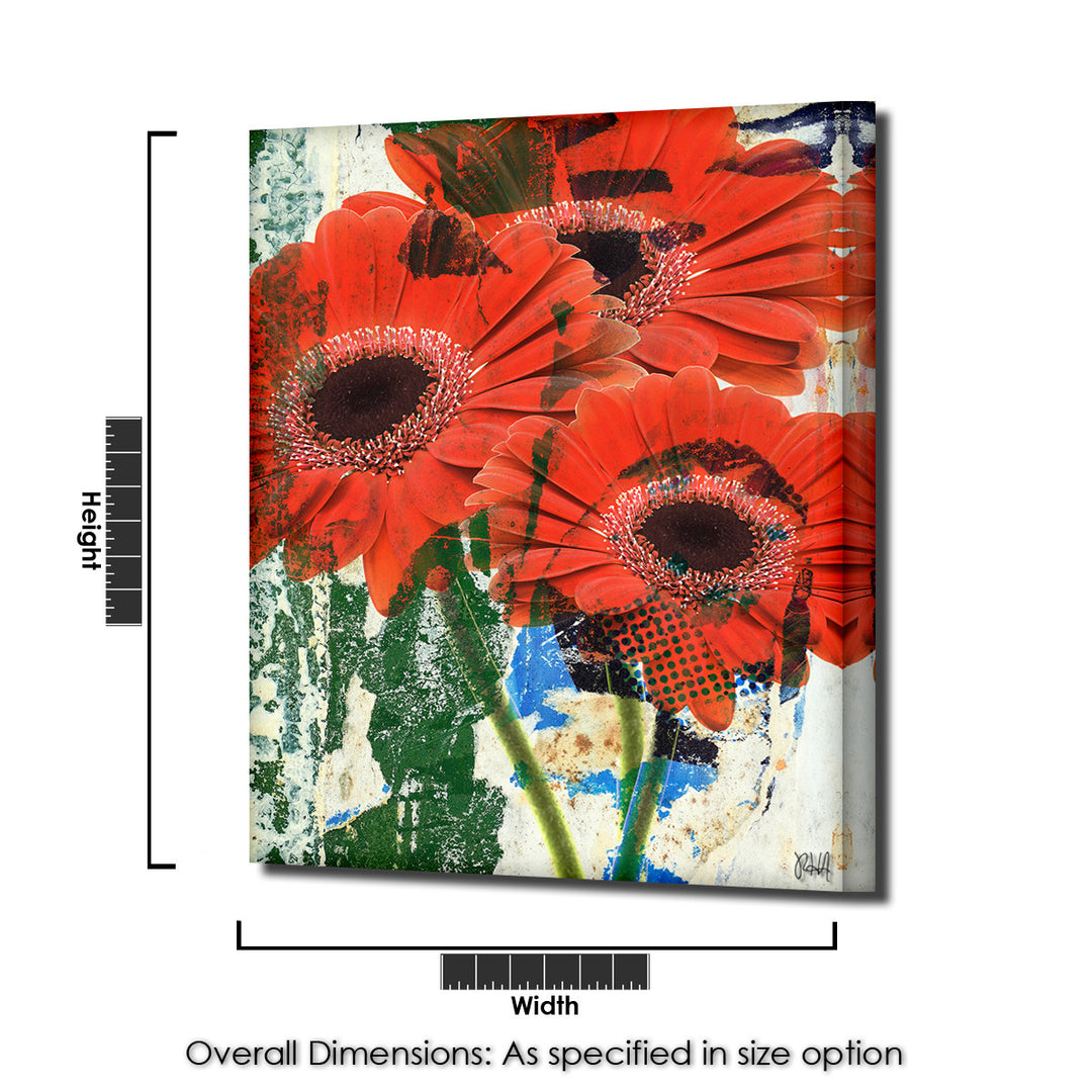 Painted Petals LXVII' Wrapped Canvas Wall Art