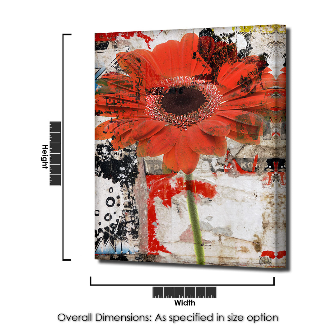 Painted Petals LXX' Wrapped Canvas Wall Art