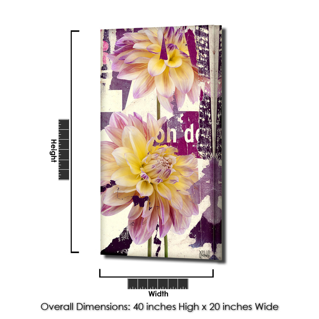 Painted Petals LXXII' Wrapped Canvas Wall Art Set