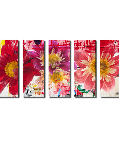 Painted Petals LXXIII' Wrapped Canvas Wall Art Set