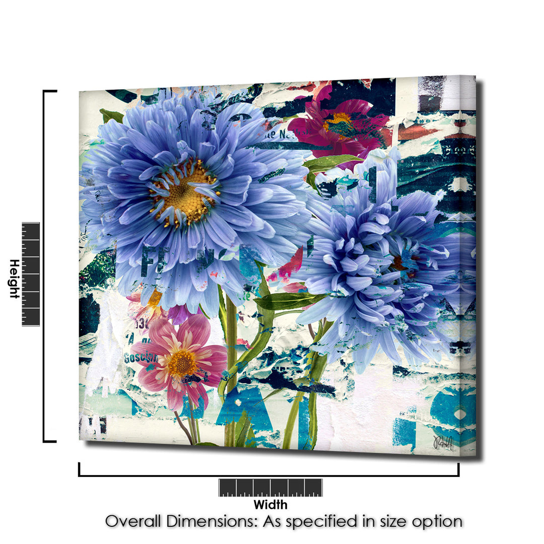 Painted Petals LXXIV' Wrapped Canvas Wall Art